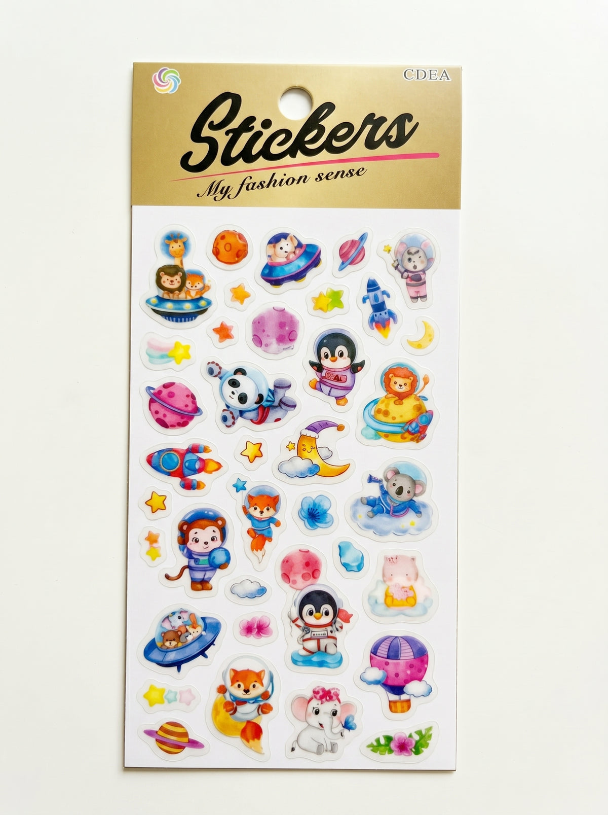 Stickers 3D assortis "Fashion Sense" - Planches décoratives thématiques