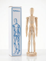 Mannequin d'artiste en bois Topkall - Modèle articulé pour dessin