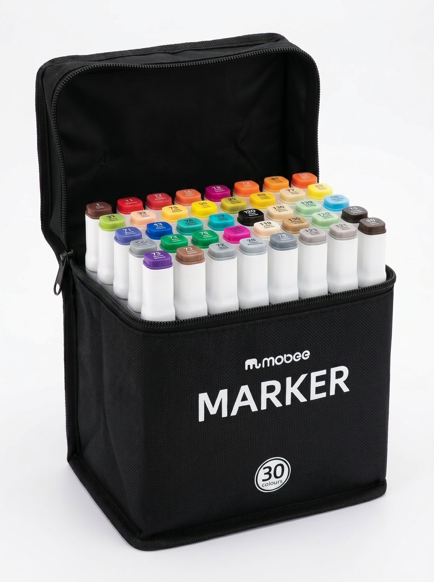 Coffret feutres à alcool Mobee (30, 40, 60, 80 pièces) - L'excellence du dessin créatif