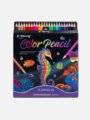 Crayons de couleur 24 pièces | 24 Nuances & Anti-casse