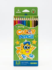 Crayons de couleur Jumbo Yalong : Kit 12 Pièces Prise