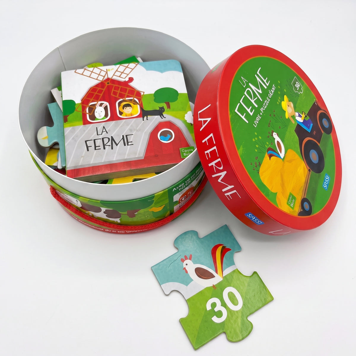 Coffret Livre et Puzzle Géant Animaux – Jeu Éducatif pour Enfants Image principale du produit