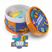 Coffret Livre et Puzzle Géant Animaux – Jeu Éducatif pour Enfants