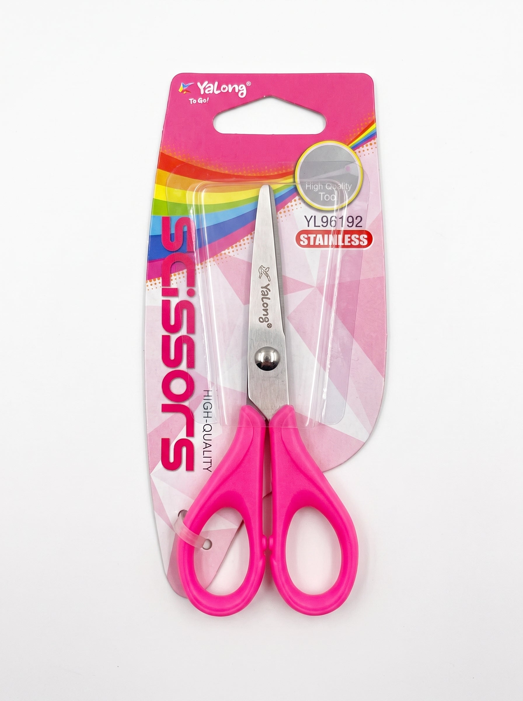 Ciseaux scolaires inox Yalong To Go Bleu