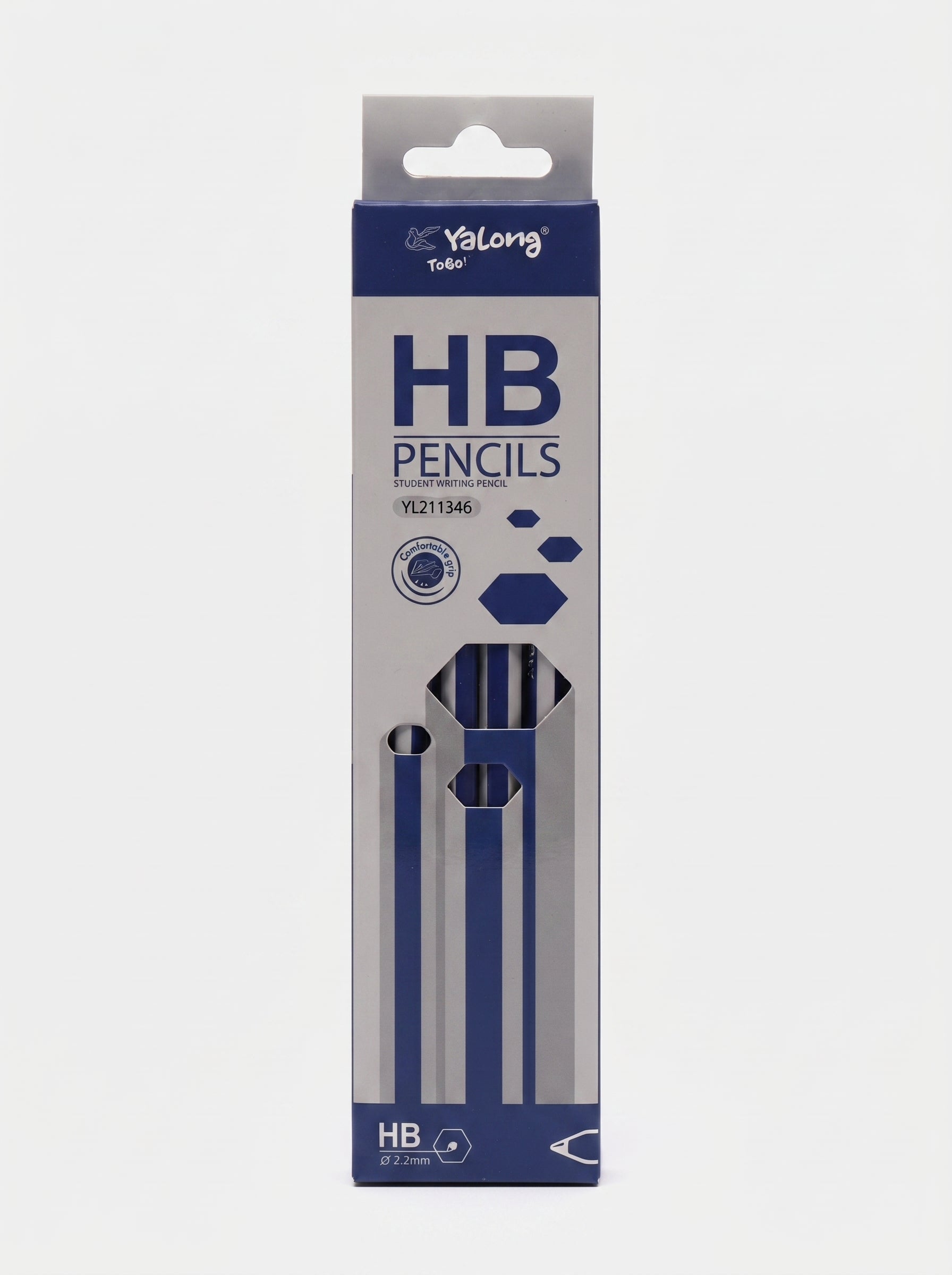 Coffret de 12 : Crayon à papier HB noir Yalong - Qualité Supérieure