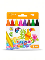 Crayons de cire épais 14mm Yalong - Boîte de 8 Pièces