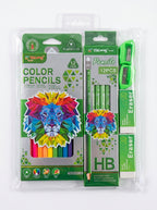 Pack Fournitures : Kit Rentrée Scolaire Crayons de Couleur et Crayon HB