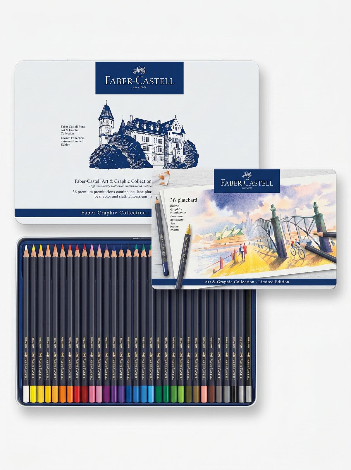 Crayons de couleur Faber-Castell 36 pièces | Coffret de haute qualité