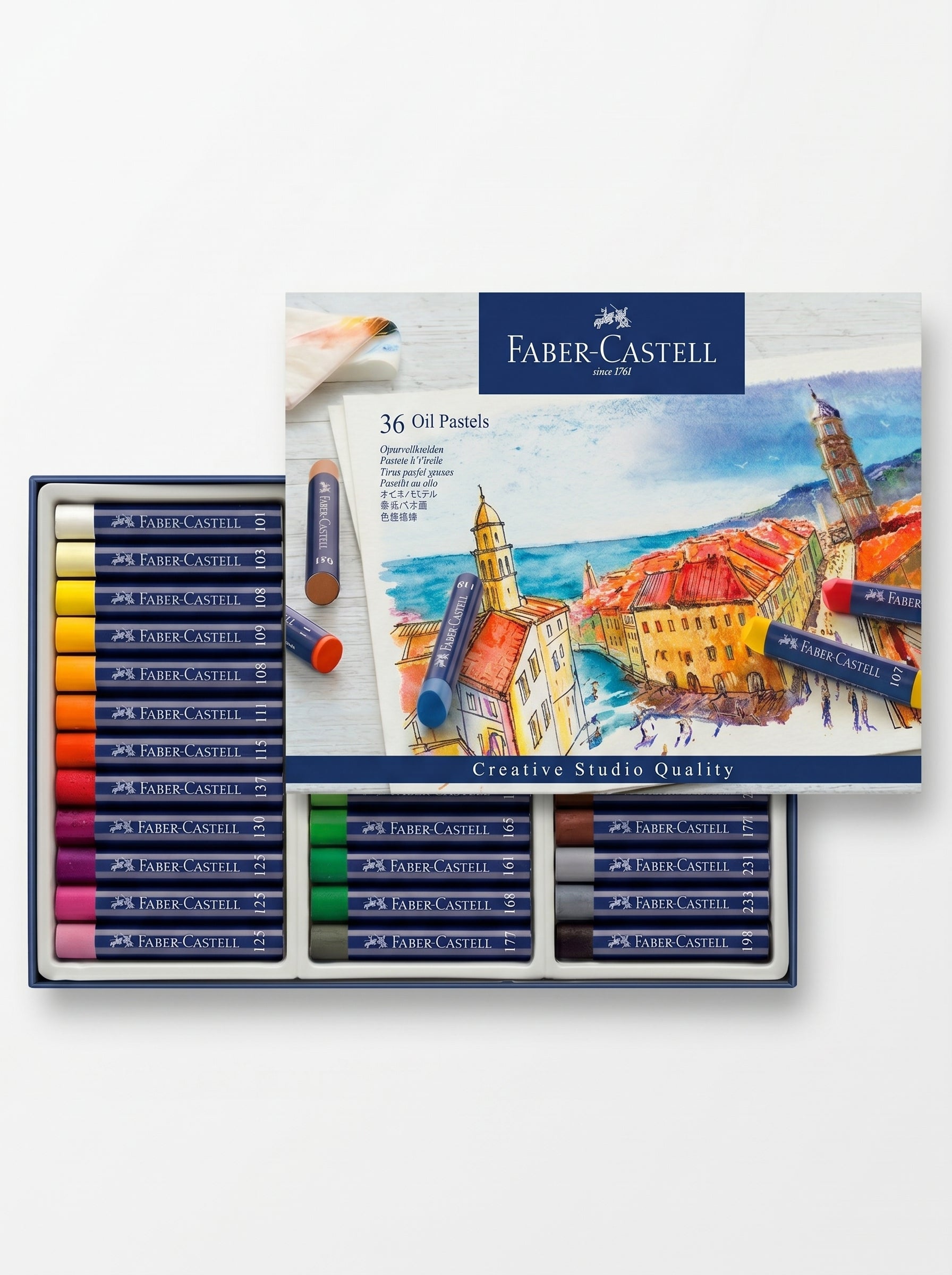 Crayons pastels soft Faber-Castell 36 pièces - Qualité Professionnelle