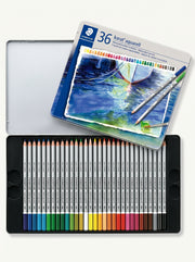 Crayons aquarellables Staedtler 36 pièces | Coffret pour aquarelle et croquis