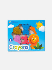 Crayons de cire 6 couleurs Yalong - Boîte Essentiels