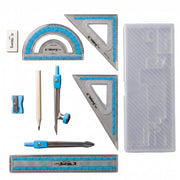 Coffret géométrie Yalong bleu : Boîte Complète pour la Rentrée