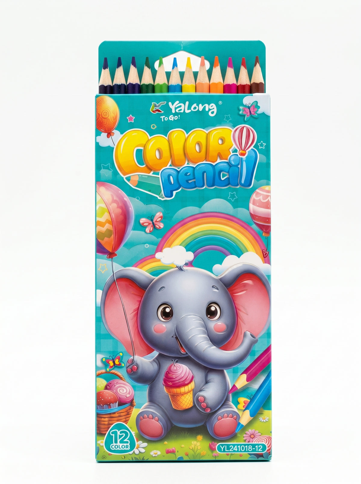Crayons de couleur 12 pièces - Mine Résistante et Tracé Fluide