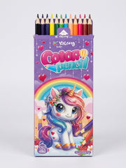 Crayons de couleur 12 pièces - Mine Résistante et Tracé Fluide