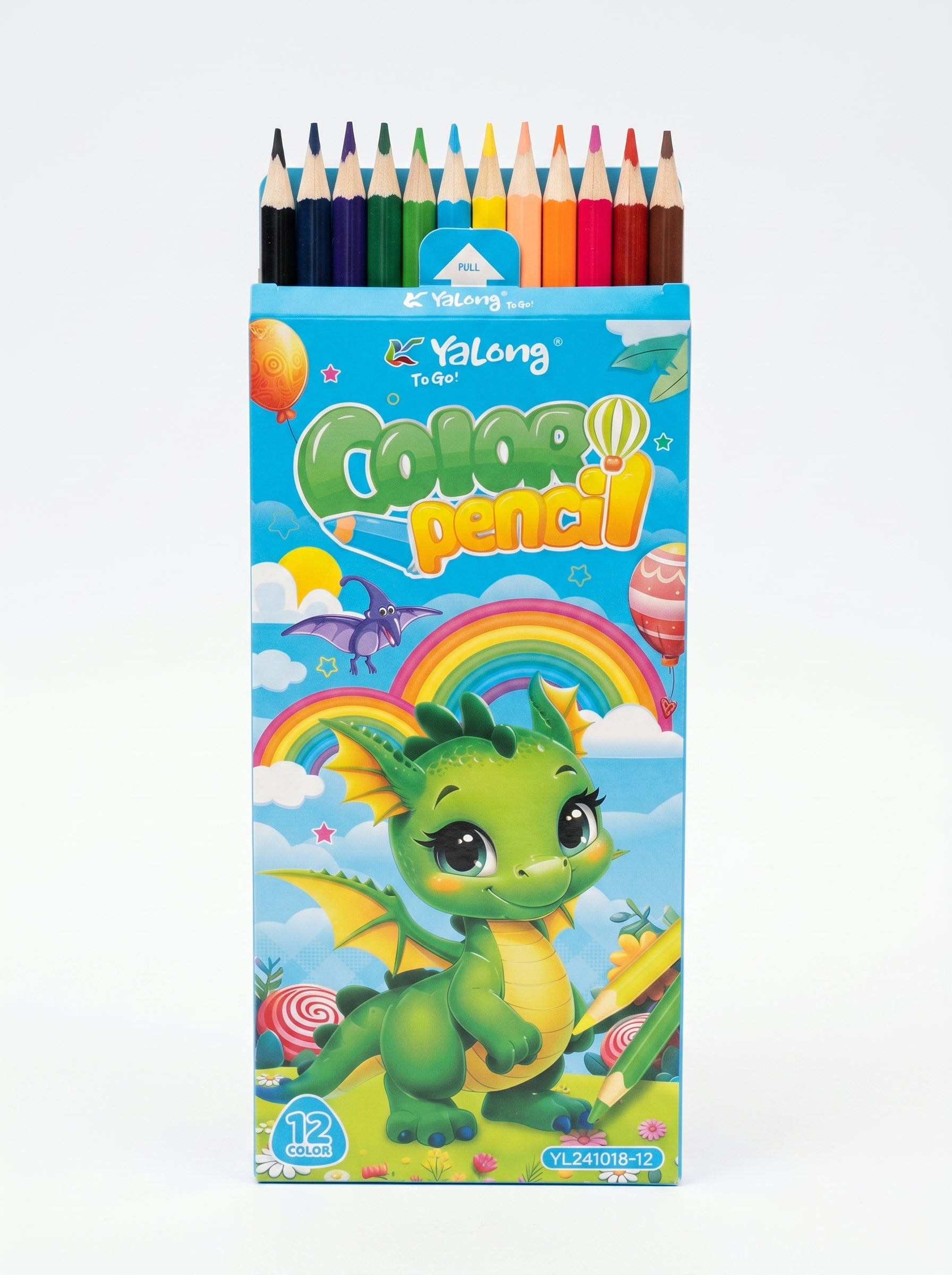 Crayons de couleur 12 pièces - Mine Résistante et Tracé Fluide