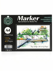 Bloc papier marqueur A3 Keep Smiling 120g | Papier spécial pour feutres