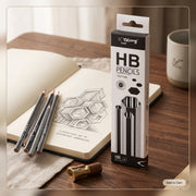 Coffret de 12 : Crayon à papier HB noir Yalong - Qualité Supérieure