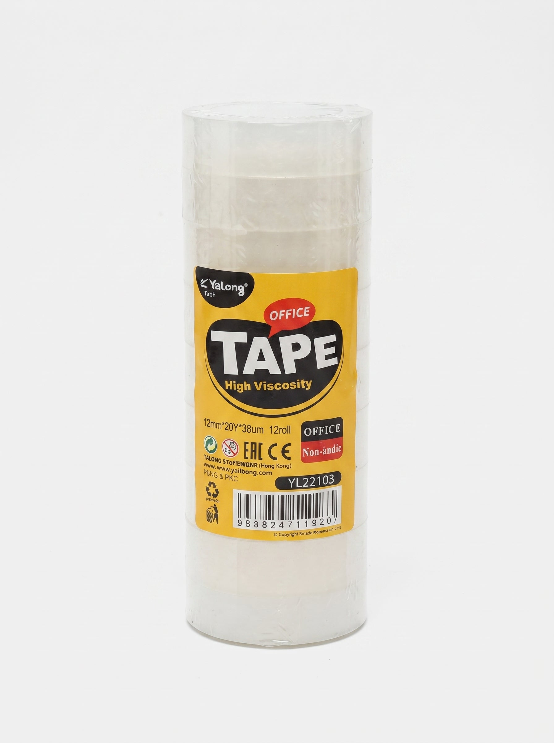 Pack 12 Rouleaux de Ruban Adhésif Transparent
