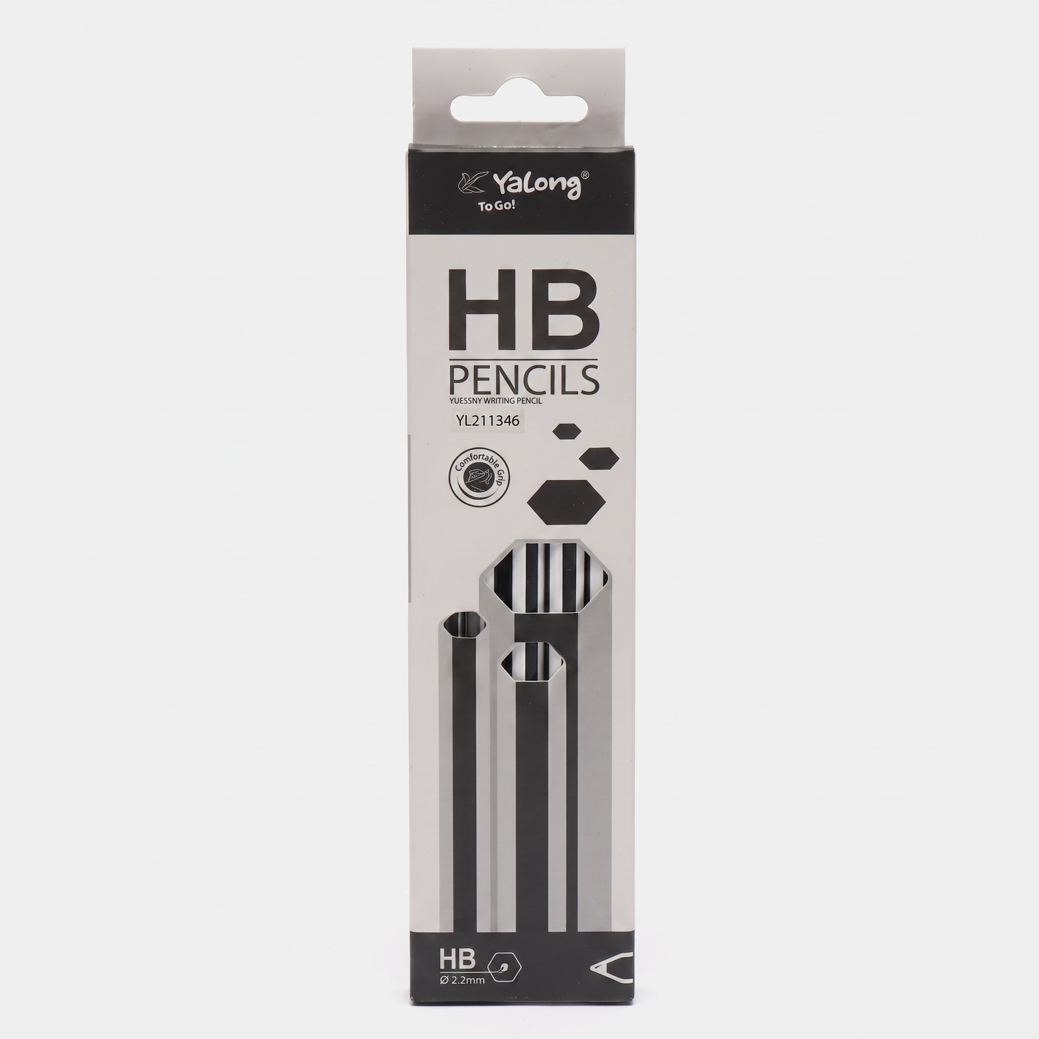 Coffret de 12 : Crayon à papier HB noir Yalong - Qualité Supérieure Image principale du produit