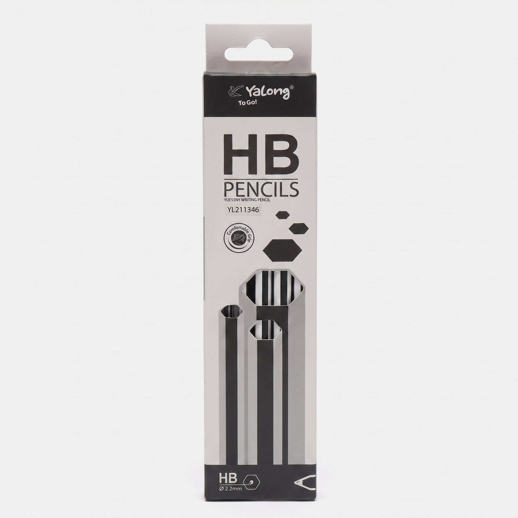Coffret de 12 : Crayon à papier HB noir Yalong - Qualité Supérieure
