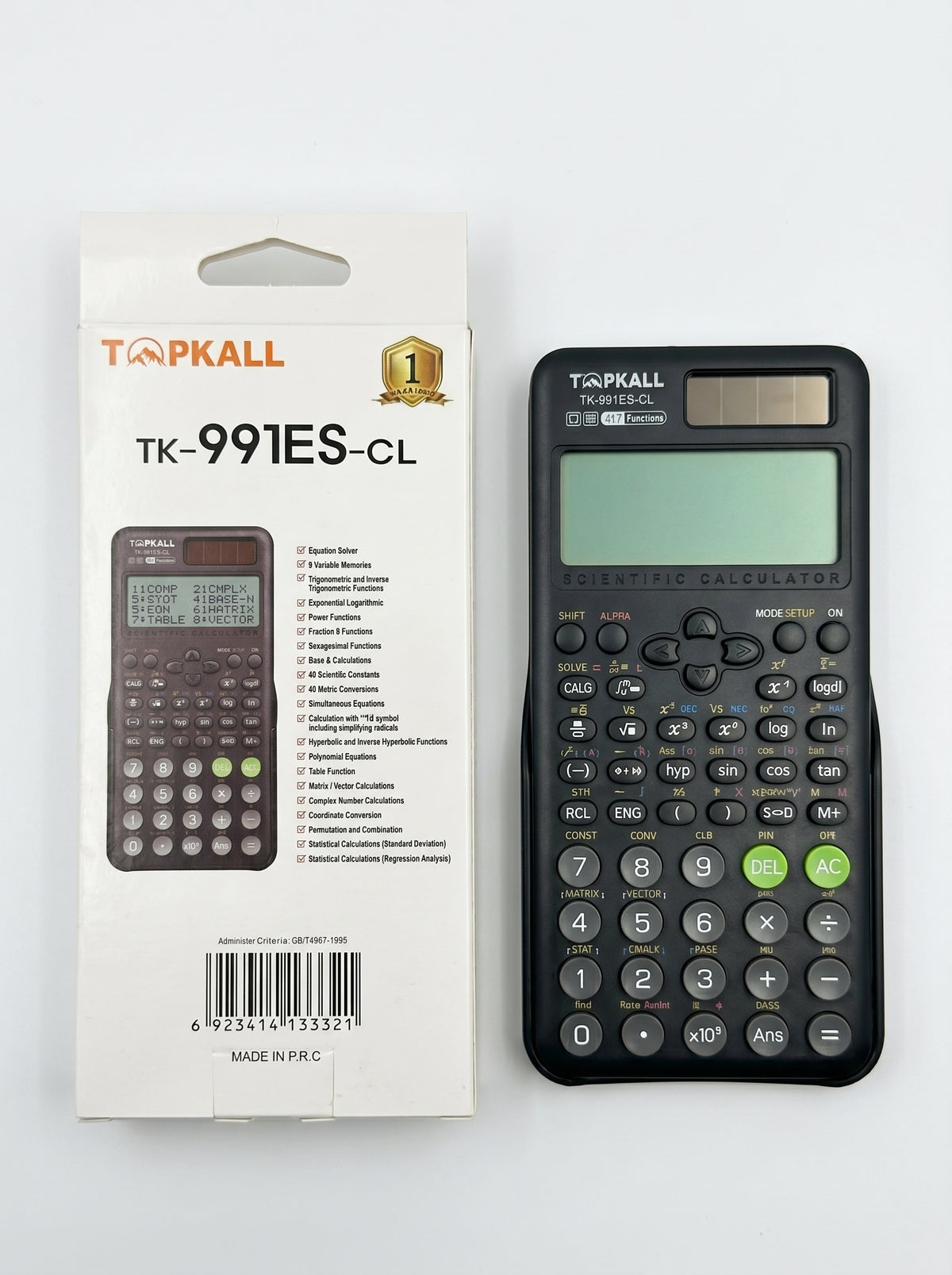 Calculatrice scientifique TOPKALL - 417 Fonctions