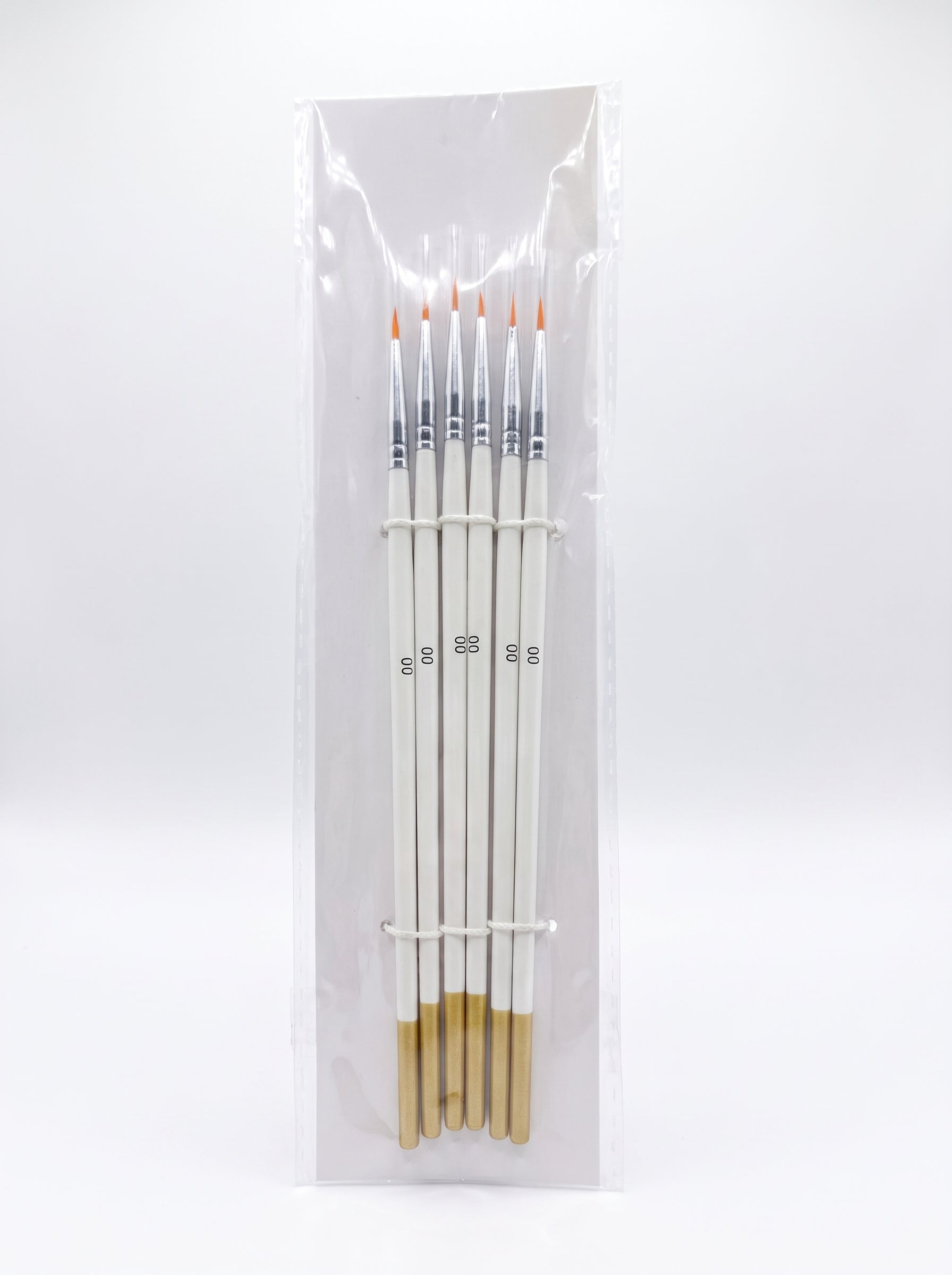 Pinceaux fins de précision 6 pcs 00 – Assortiment complet pour artistes Image principale du produit