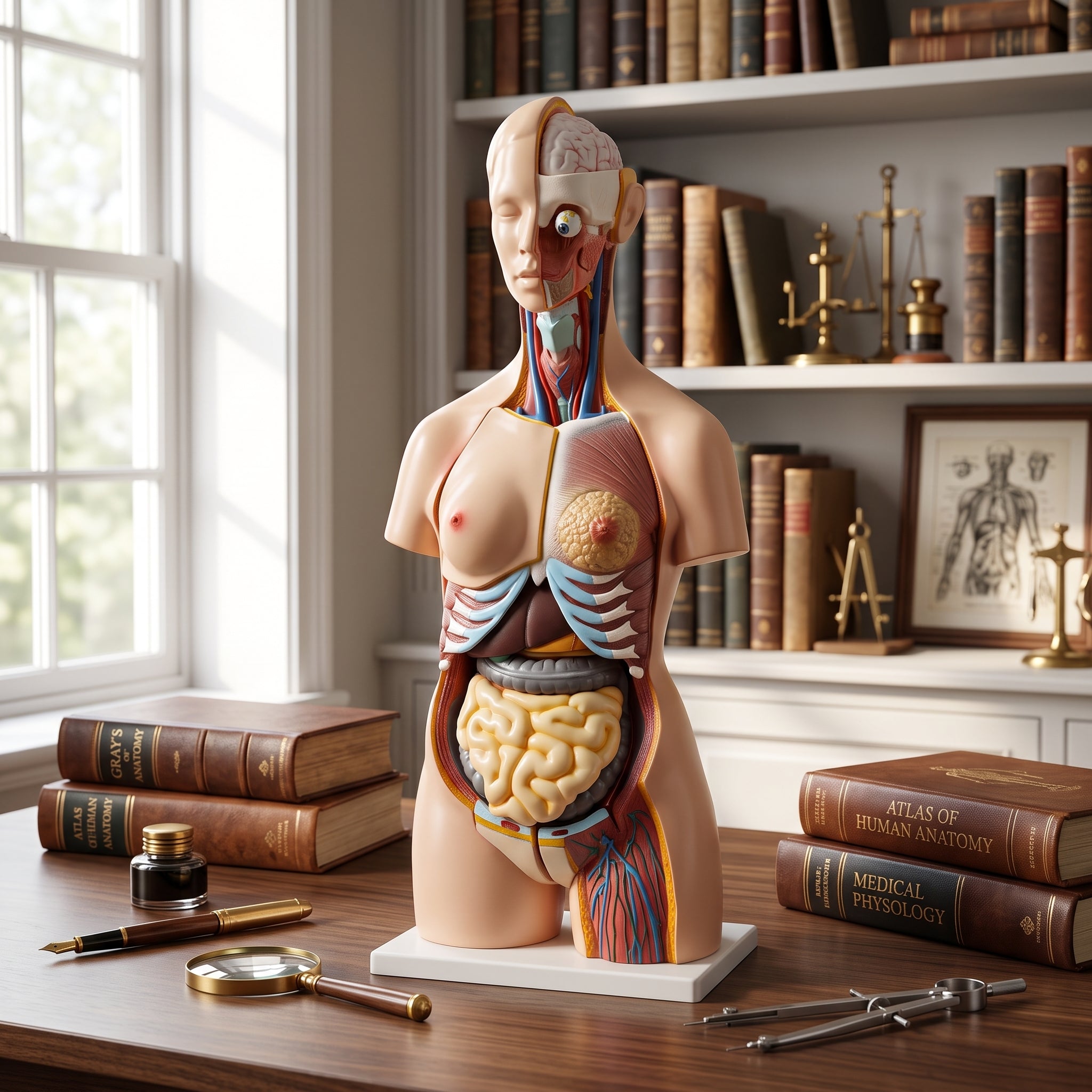 Torse Anatomique Bissexué - Modèle Éducatif 3D Image secondaire du produit