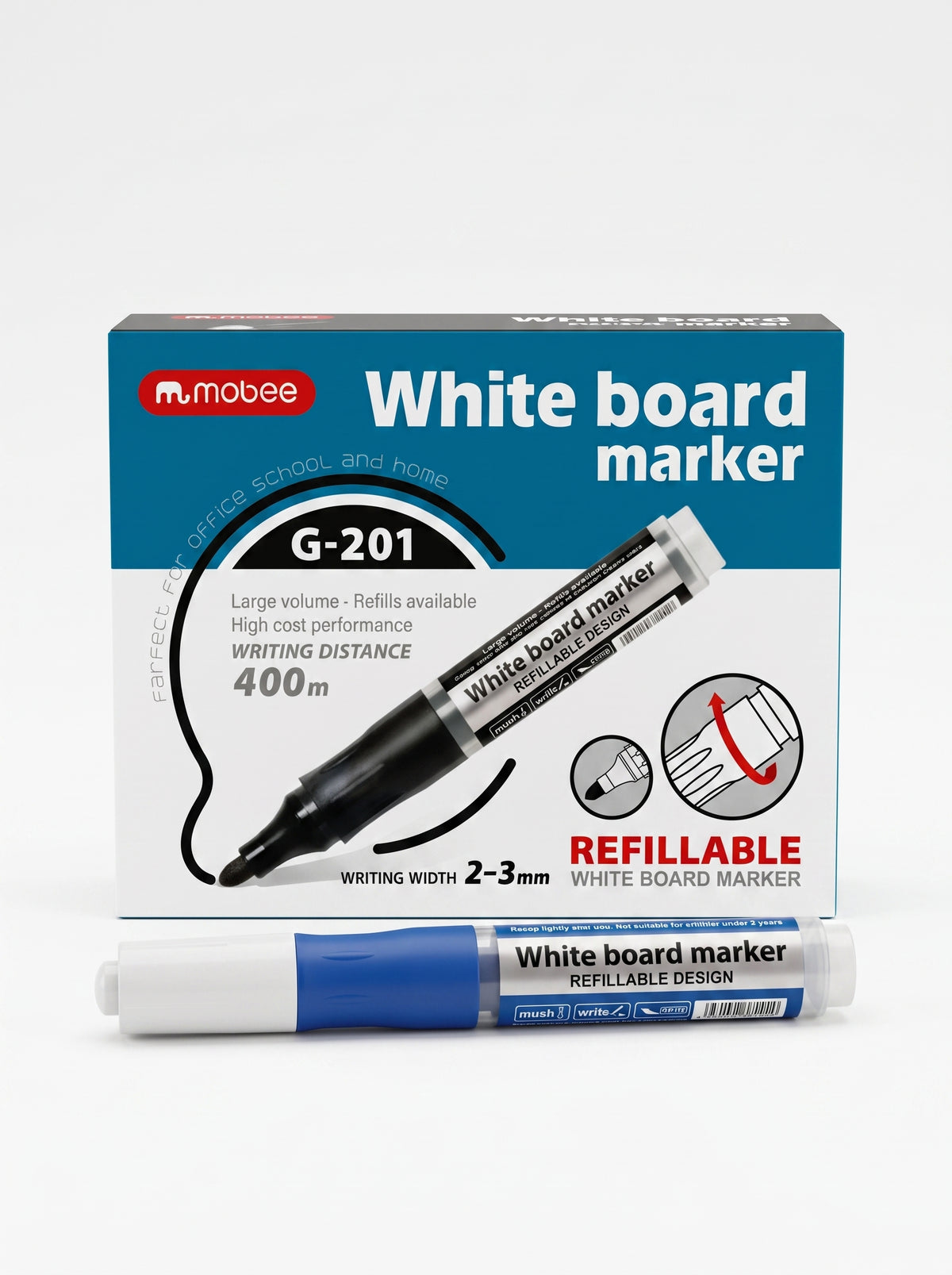 Marqueur tableau blanc rechargeable Gxin