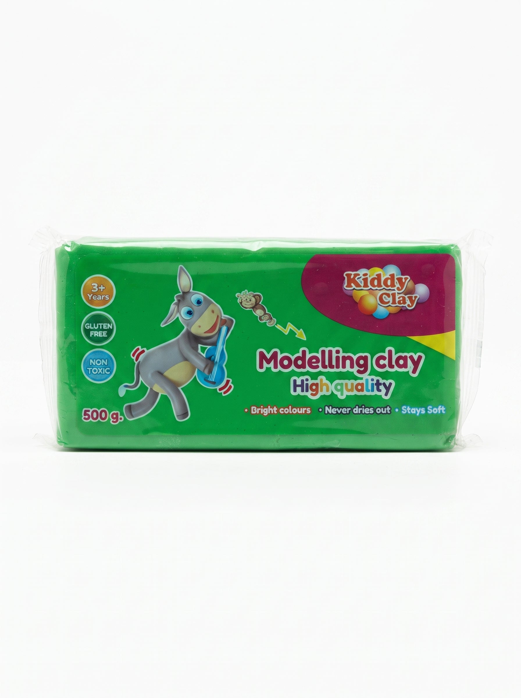Pâte à Modeler Kiddy Clay - Bloc de 500g - Haute Qualité