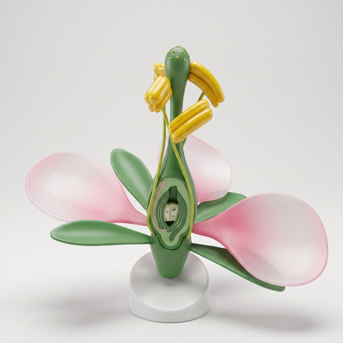 Modèle Anatomique : Fleur de Pommier 3D Image principale du produit