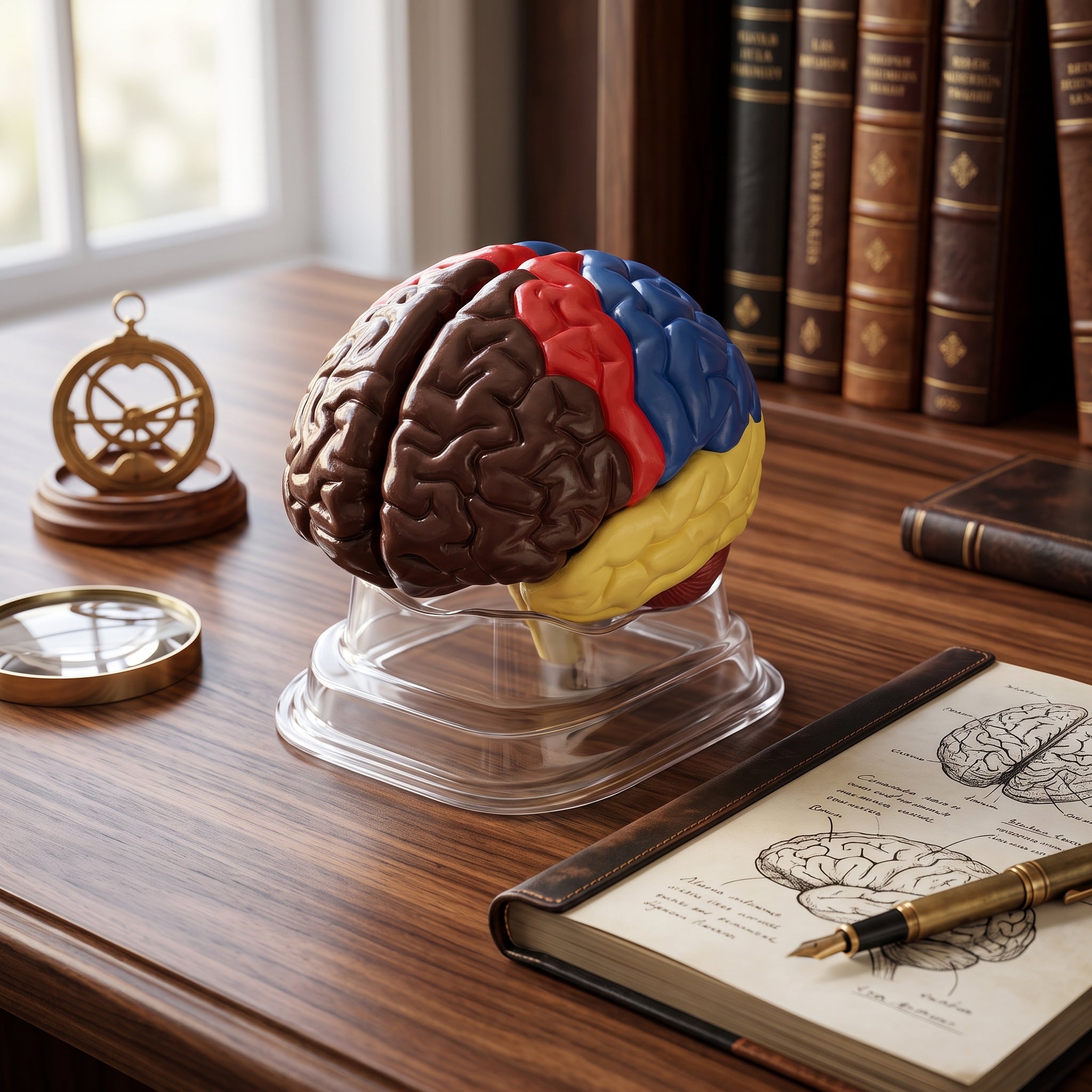 Modèle Anatomique : Cerveau Coloré 3D Image secondaire du produit