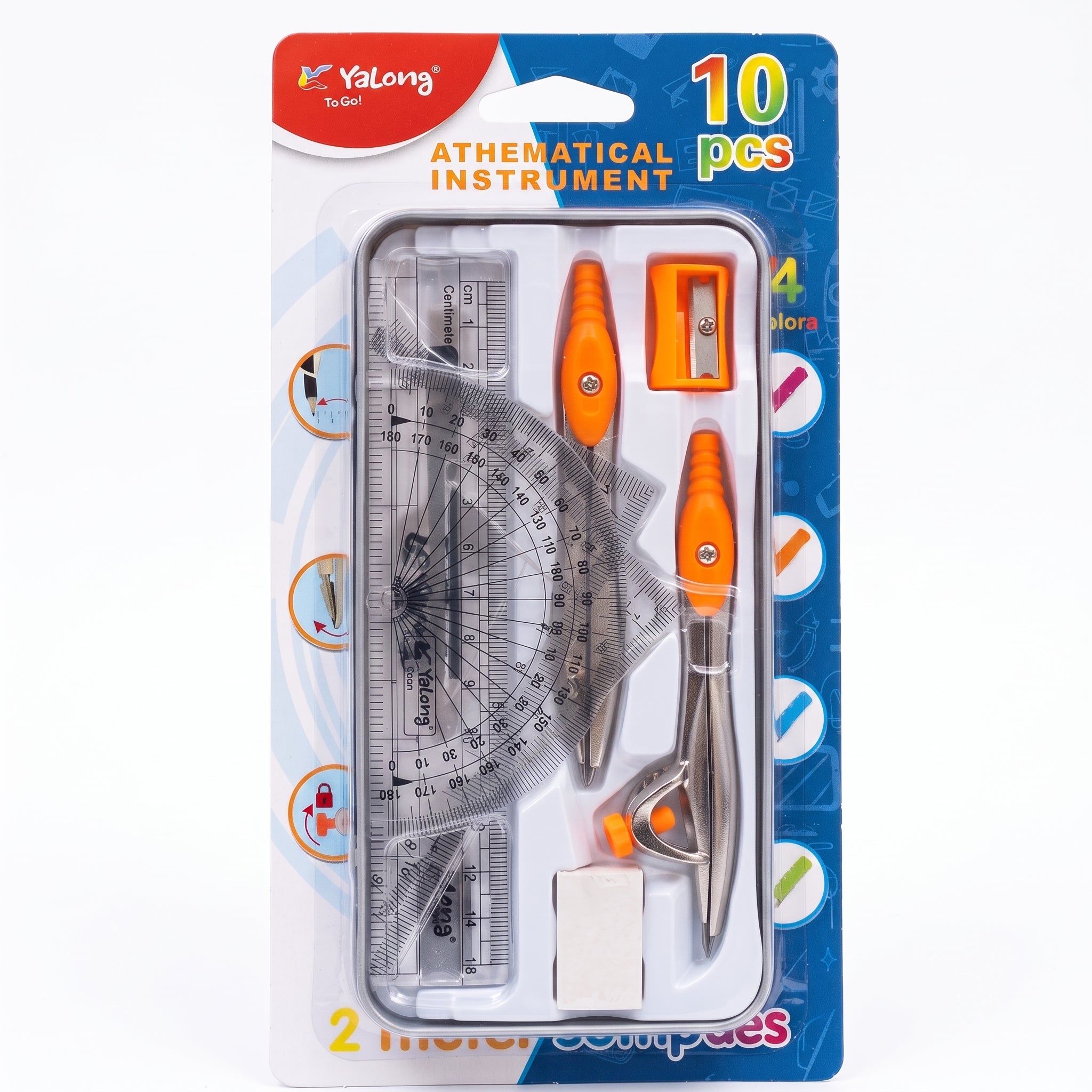 Boîte géométrie Yalong 10 pièces Image secondaire du produit