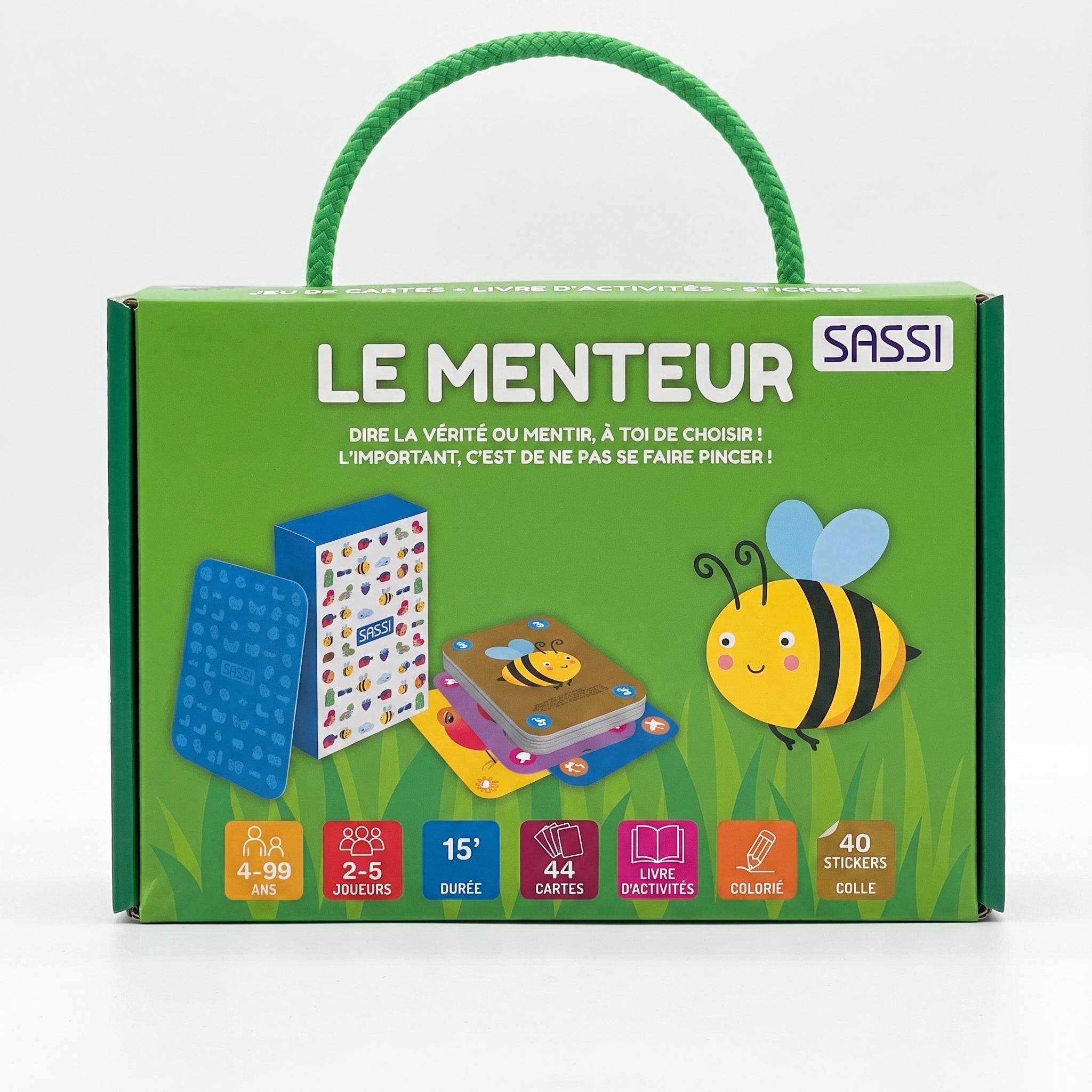 Coffret Jeu de Cartes Sassi : Le Super 7 Familles & Le Menteur Image secondaire du produit