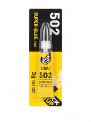 Super Glue 3g Deli - Colle Liquide Extra Forte pour Réparations