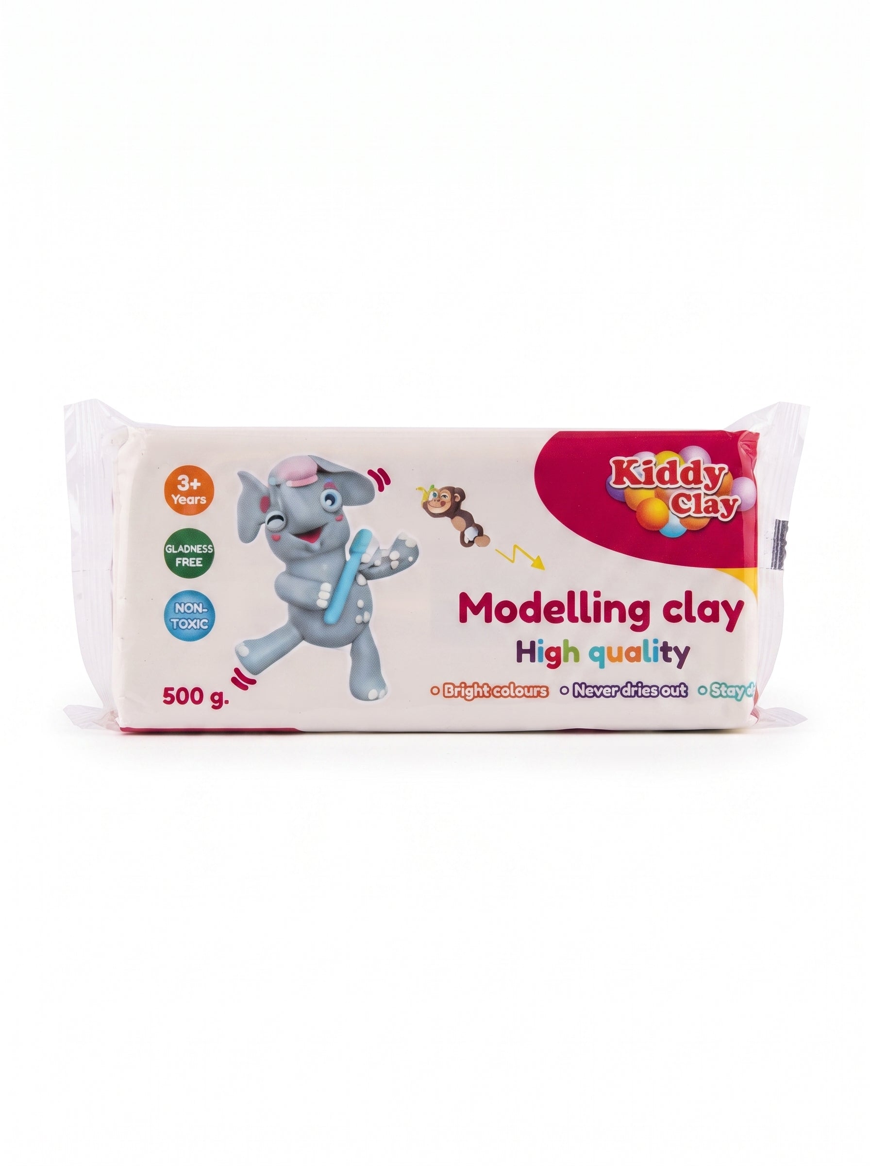 Pâte à Modeler Kiddy Clay - Bloc de 500g - Haute Qualité
