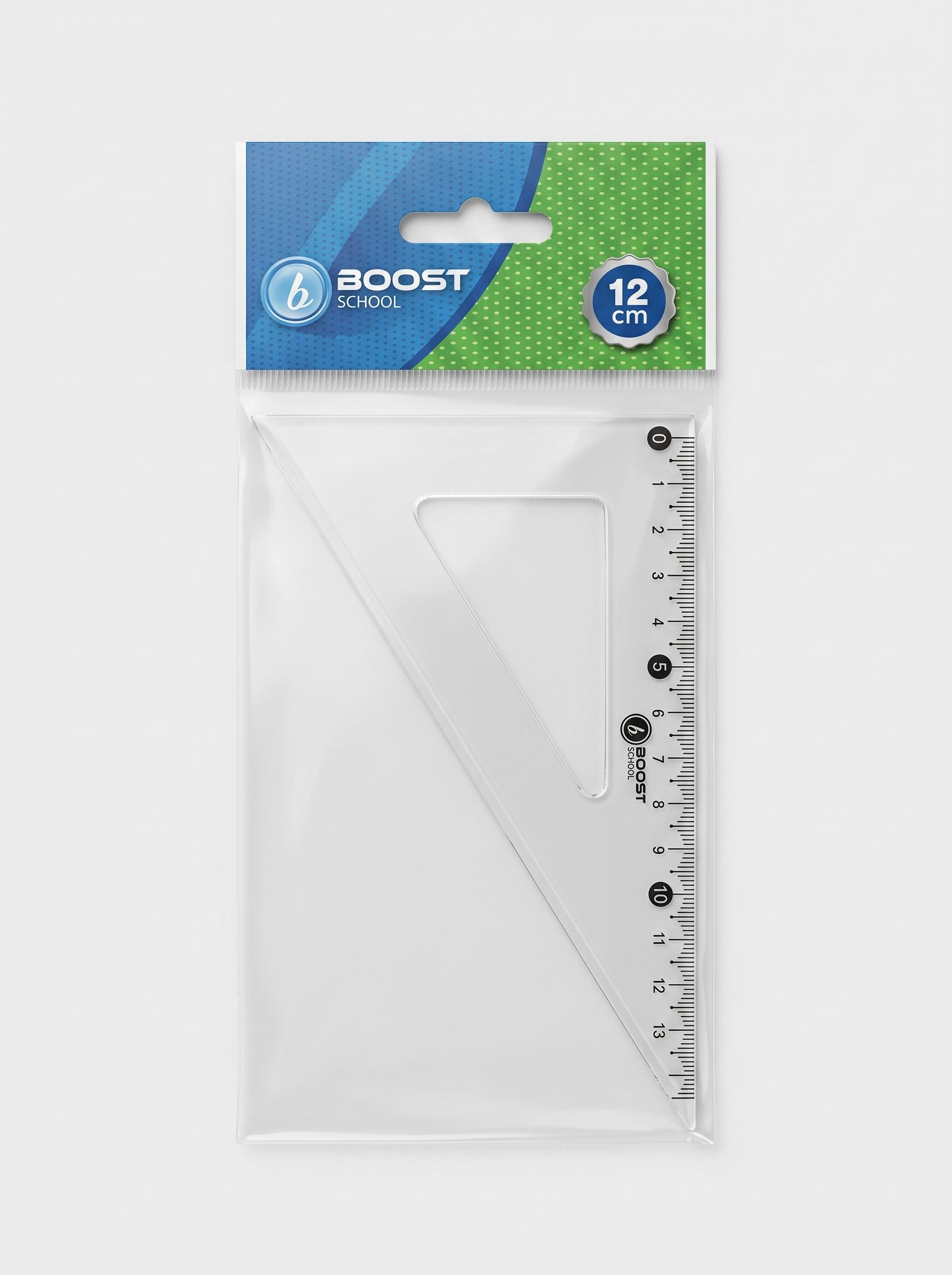 Équerre cristal Boost School 12cm