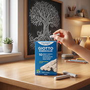 Craie blanche Giotto Robercolor - Boîte de 10 Pièces