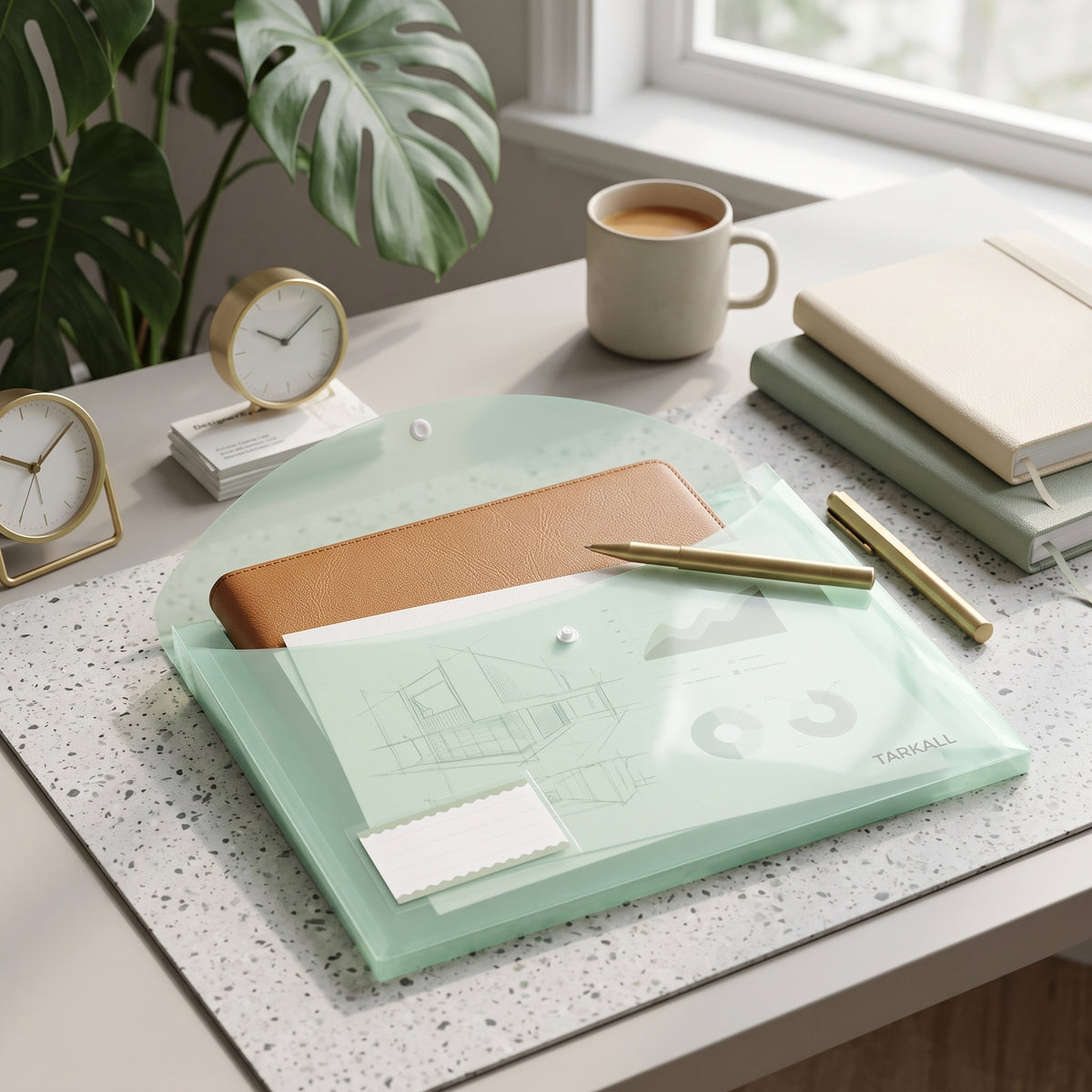 Pochette Porte-Documents – Format A4, Plastique Souple et Durable