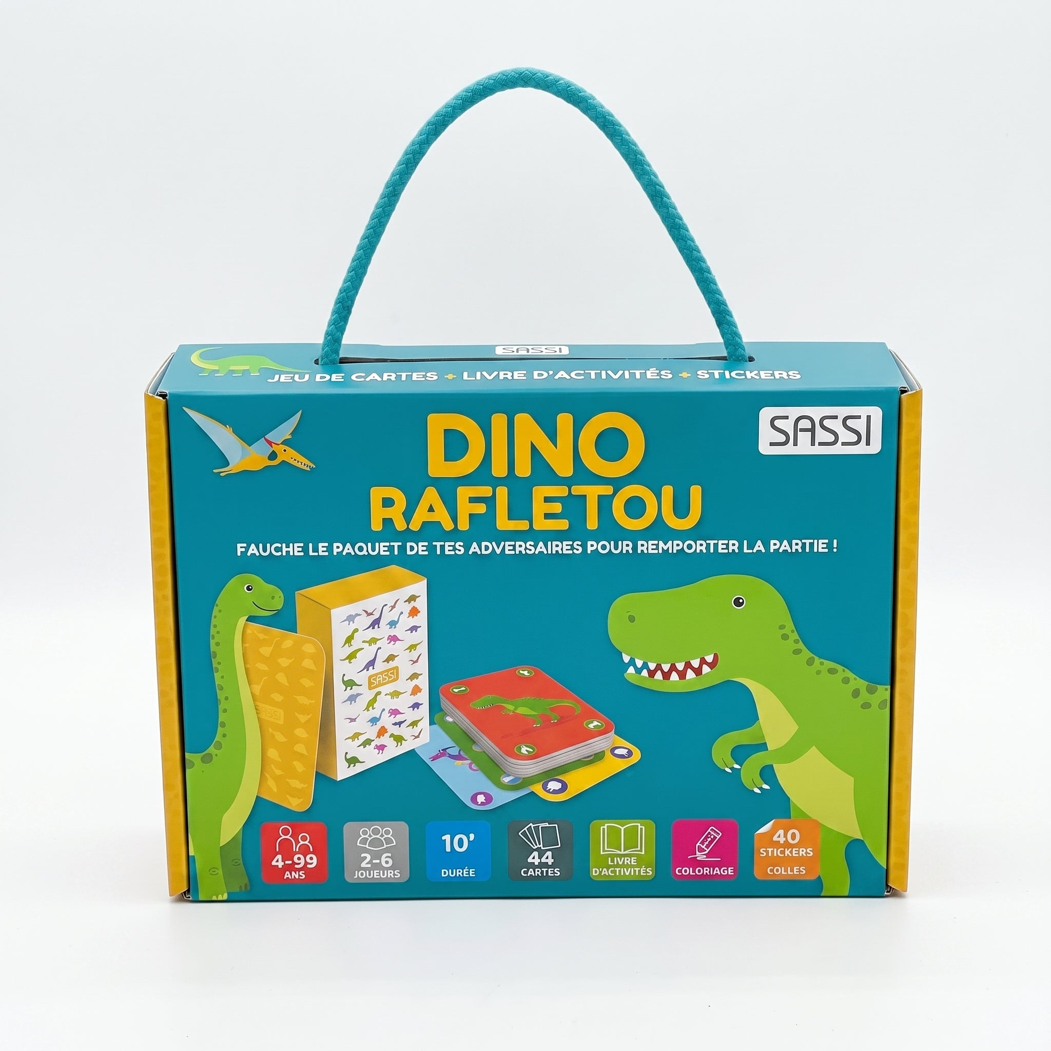 Jeu de cartes dinosaure Dino Rafletou - Coffret Jeux et Activités Image secondaire du produit