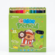 Crayons de Couleur 24 Couleurs Qualité Premium pour Dessin et Art