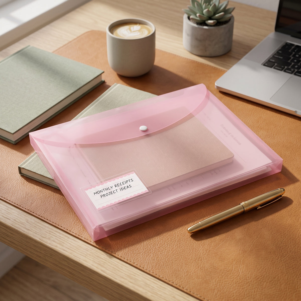 Pochette Porte-Documents – Format A4, Plastique Souple et Durable