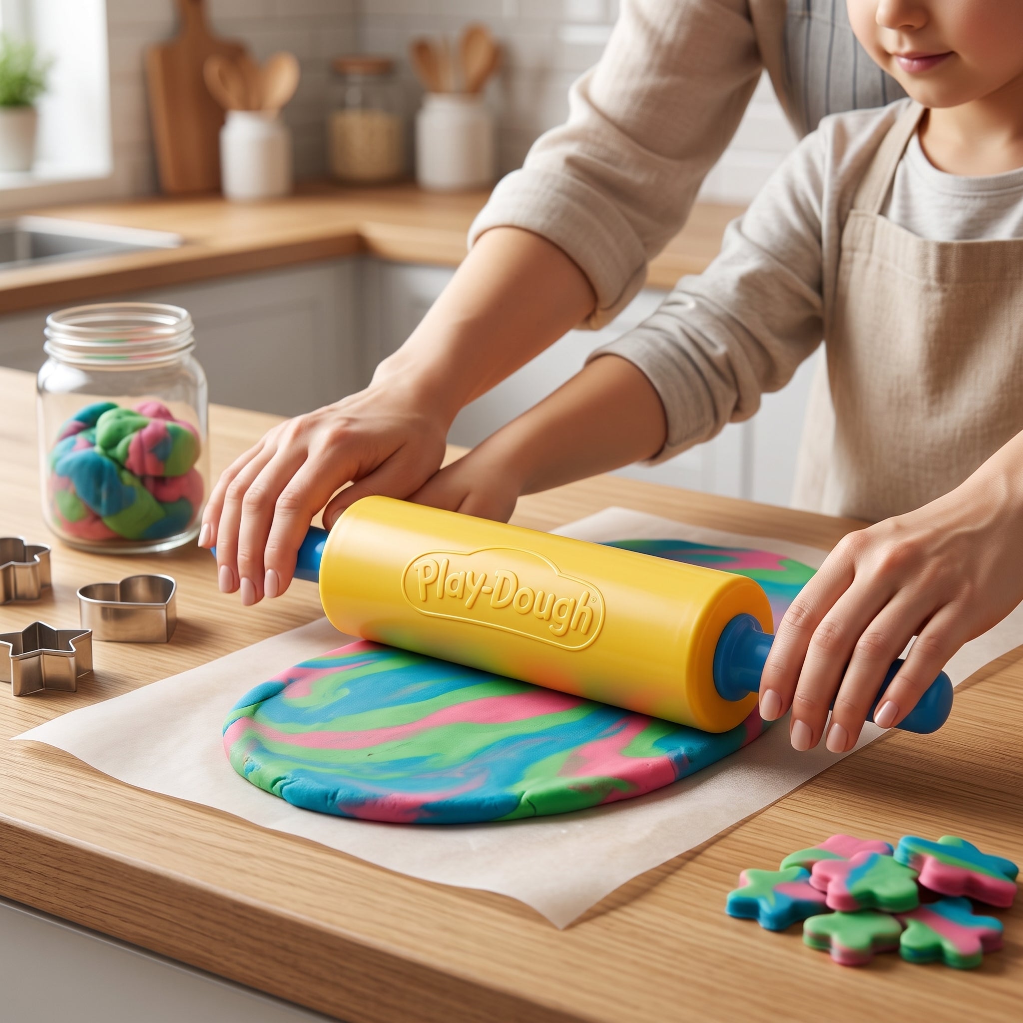Rouleau  Pâte à Modeler Eren – Couleurs Assorties pour Enfants Image secondaire du produit