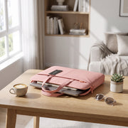 Cartable Porte PC Premium – 2 Poches de Rangement En Rose ,Bleu Et Gris   Yalong To Go