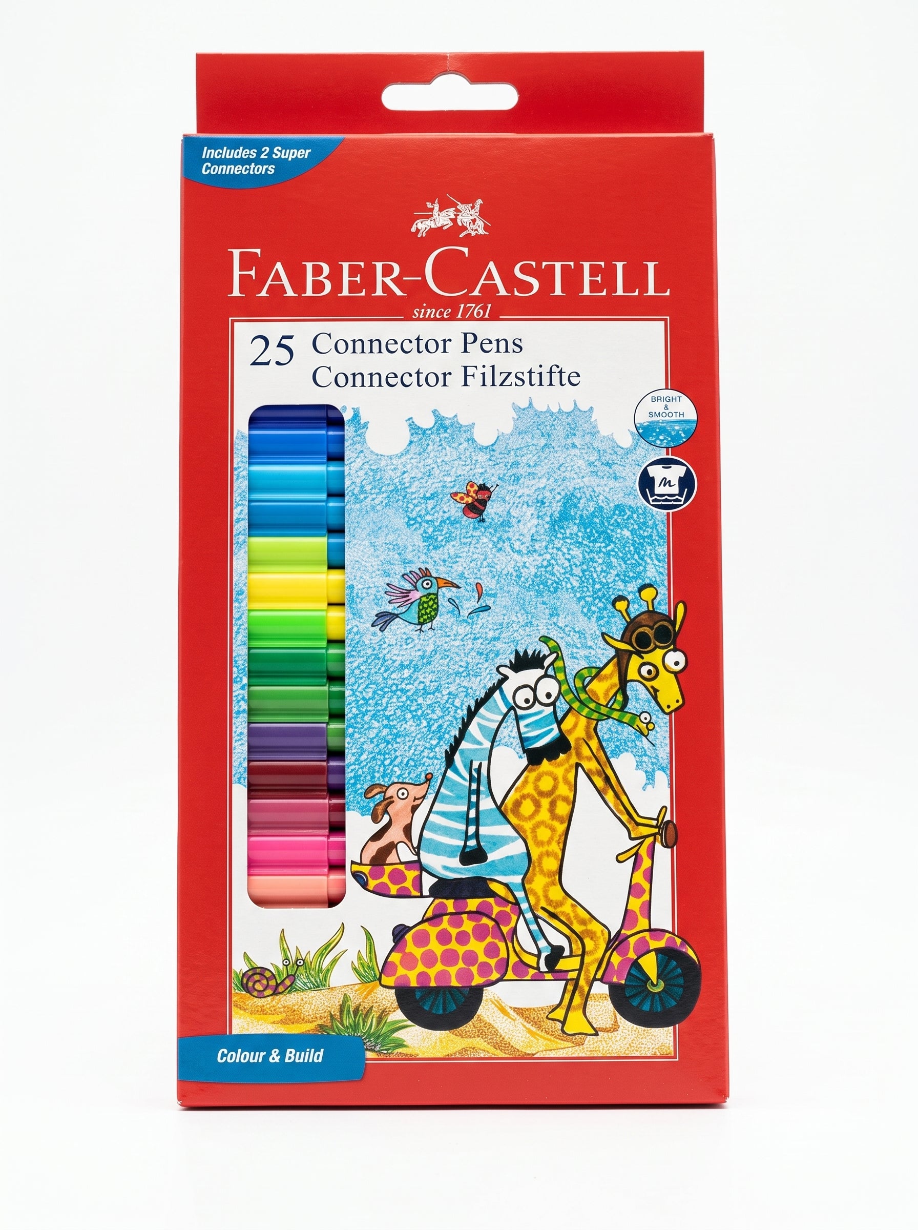 Set de 25 Feutres Faber-Castell Premium – Couleurs Vives pour Dessin Image principale du produit