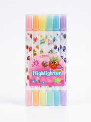 Set de 6 Surligneurs Pastels Double Pointe Yalong – Couleurs douces