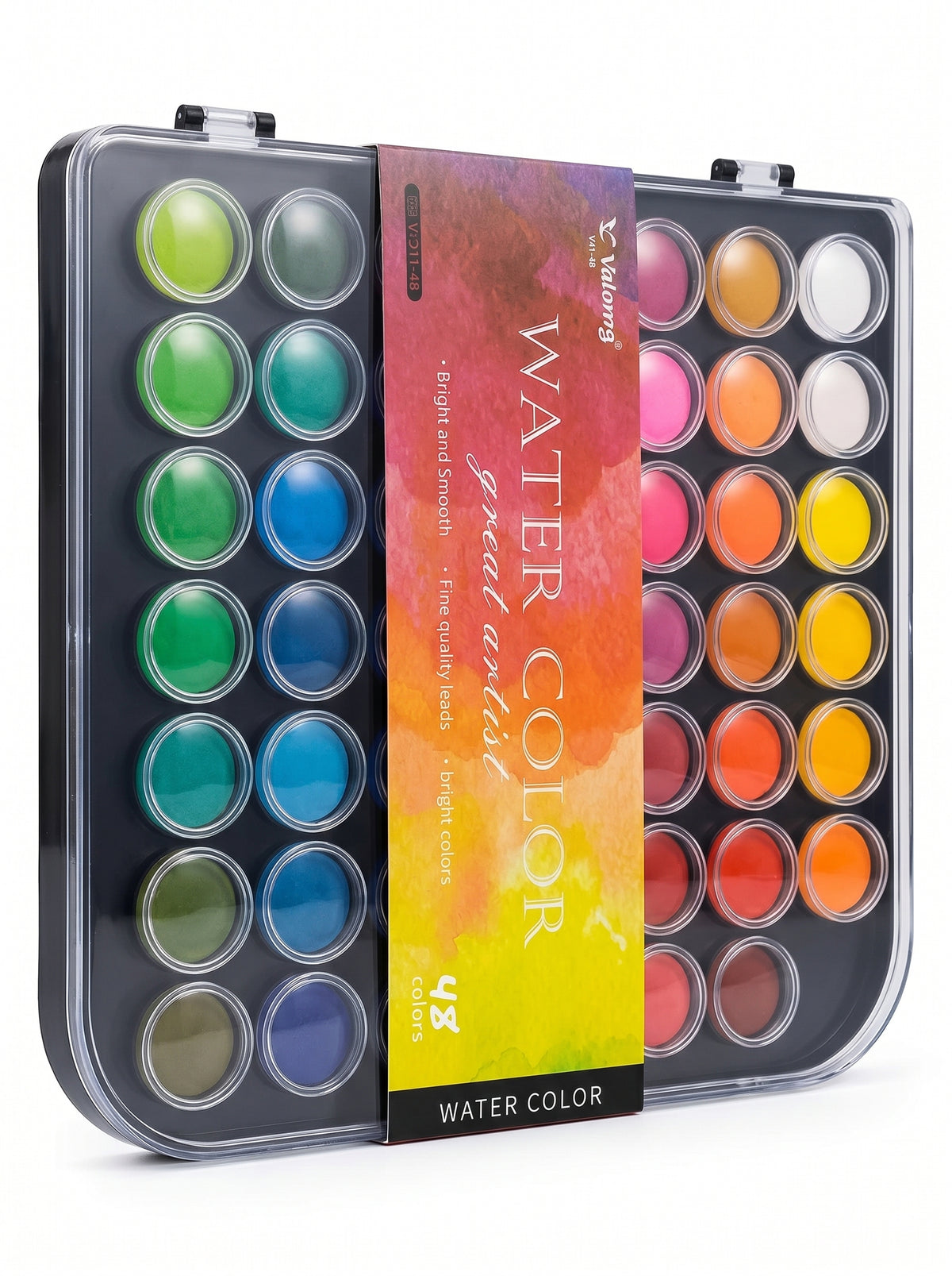 Coffret Aquarelle Yalong 48 couleurs | Palette portable avec pinceau