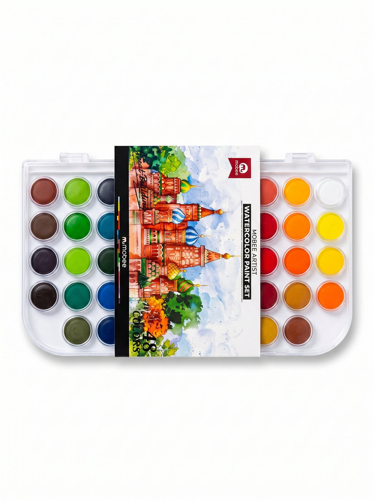 Aquarelle Mobee 48 couleurs - Coffret de peinture aquarelle complet