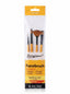 Set de 4 Pinceaux Plats Simples Yalong – Idéal pour Peinture et Loisirs Créatifs