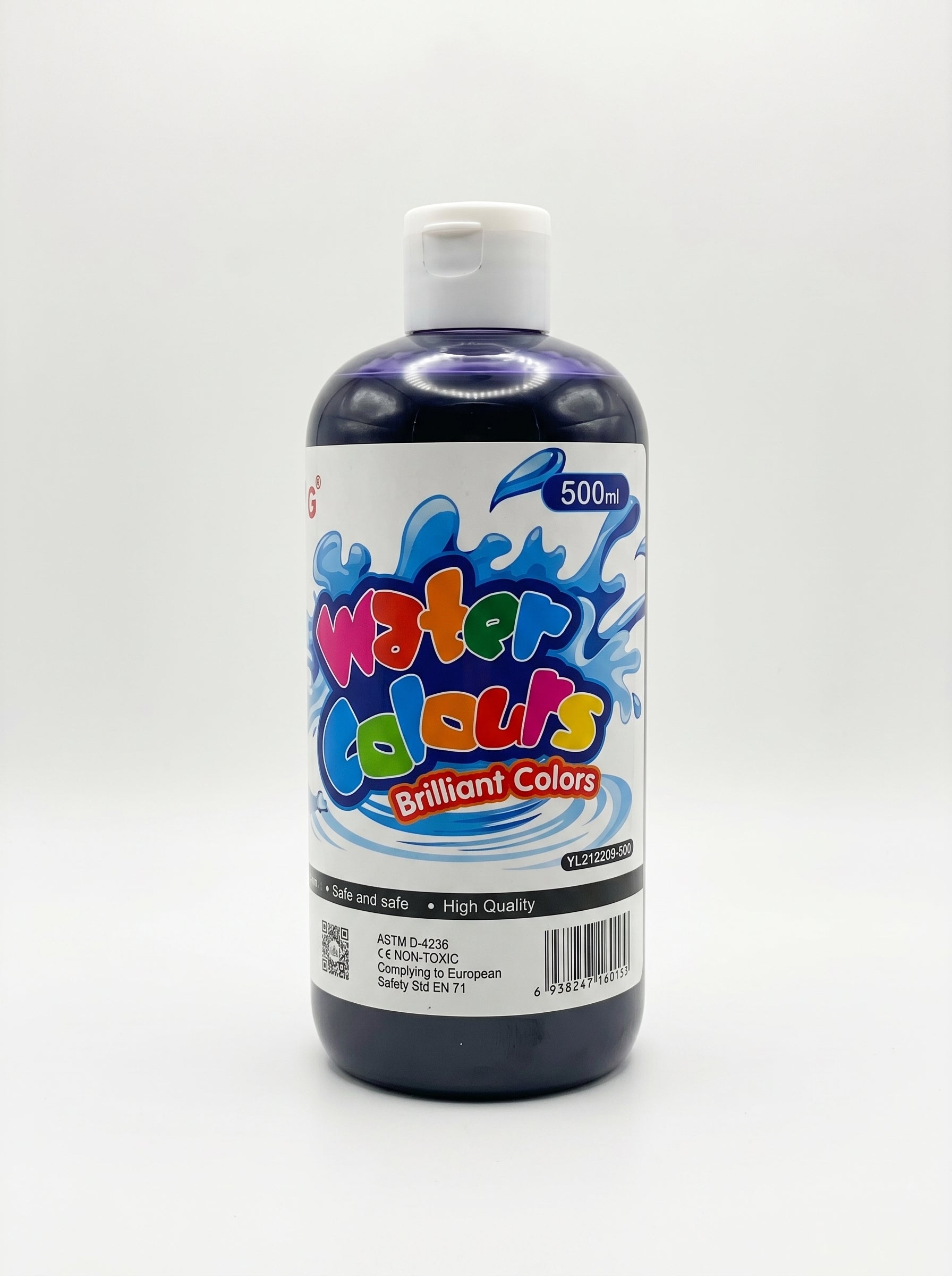 Gouache Liquide 500 ml - Peinture Scolaire Prête à l'Emploi