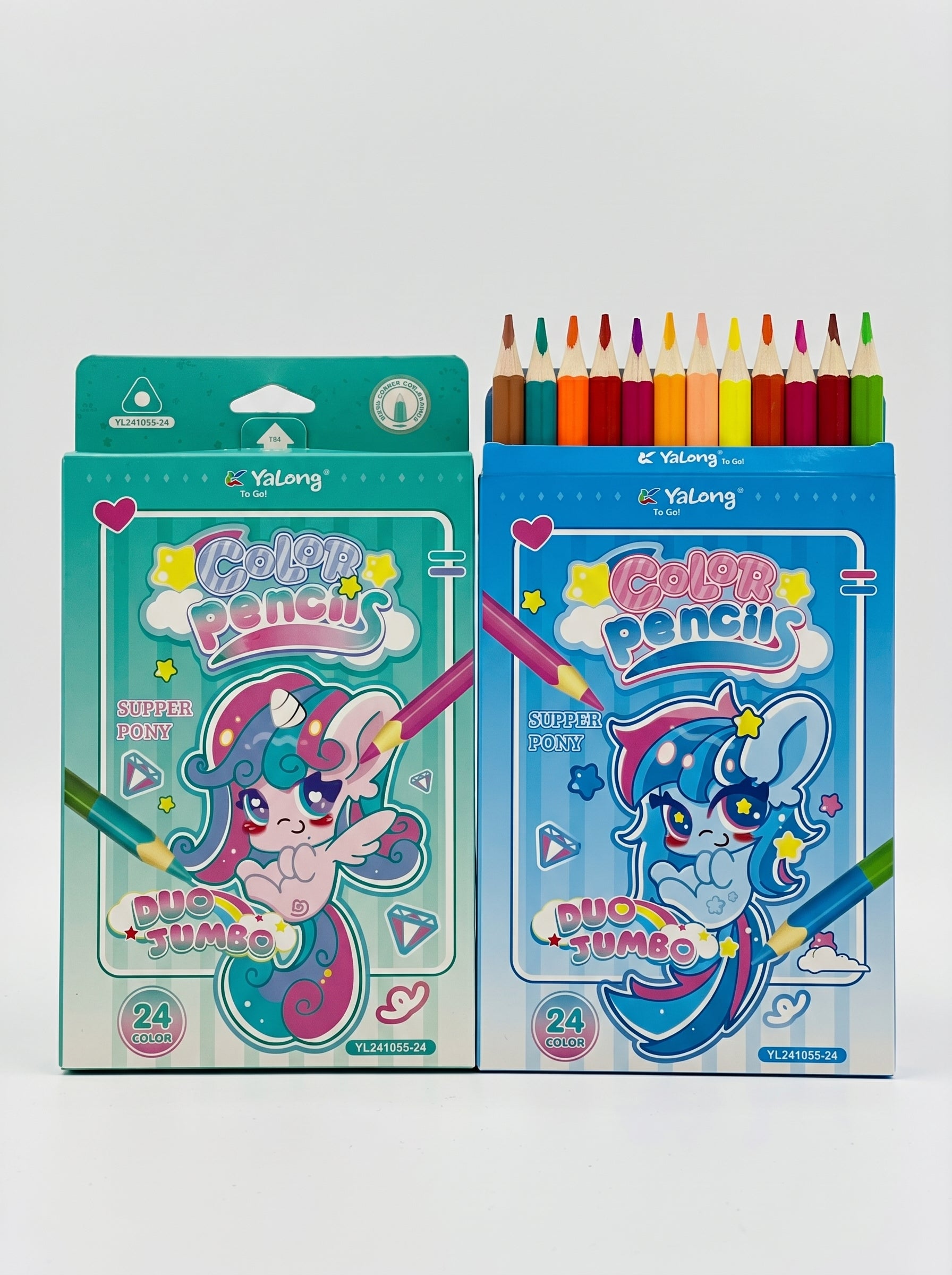 Crayons de couleur jumbo 12 pièces pour le Dessin